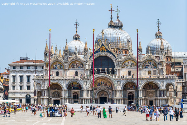 Saint Mark’s Basilica in Venice Picture Board by Angus McComiskey