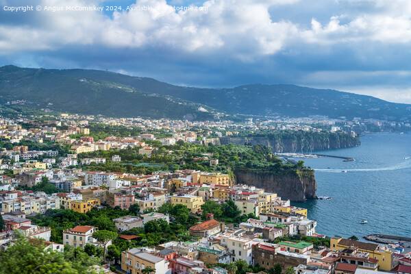 Sorrentine Peninsula and Bay of Naples, Italy Picture Board by Angus McComiskey