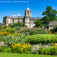 Buy canvas prints of Summer flowers on Broad Walk in Oxford by Angus McComiskey