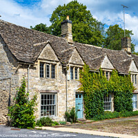 Buy canvas prints of Cotswold stone cottage in Burford, Oxfordshire by Angus McComiskey