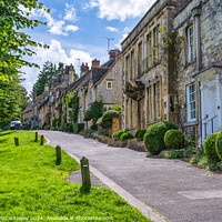 Buy canvas prints of Cotswolds cottages in Burford, Oxfordshire by Angus McComiskey