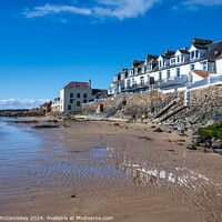 Buy canvas prints of Sandy beach at Lower Largo in Fife, Scotland by Angus McComiskey