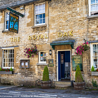 Buy canvas prints of The Royal Oak pub in Burford, Oxfordshire by Angus McComiskey