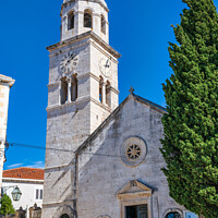 Buy canvas prints of Church of St Nicholas in Cavtat, Croatia by Angus McComiskey