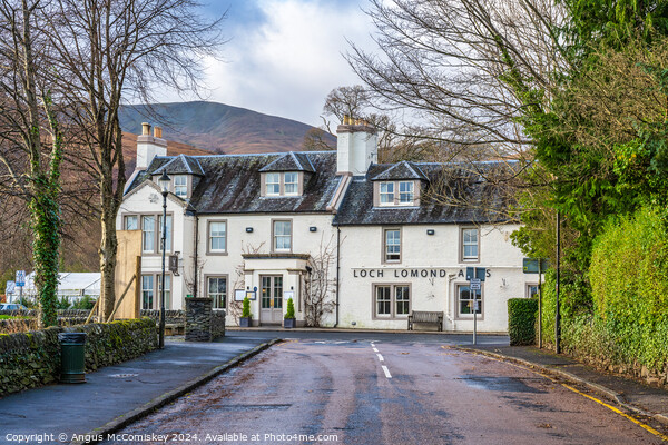 Loch Lomond Arms Hotel in Luss, Scotland Picture Board by Angus McComiskey