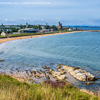 Buy canvas prints of St Andrews East Sands beach in Fife by Angus McComiskey