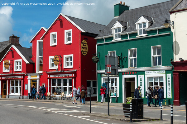 Colourful shopfronts in Dingle Town, County Kerry Picture Board by Angus McComiskey