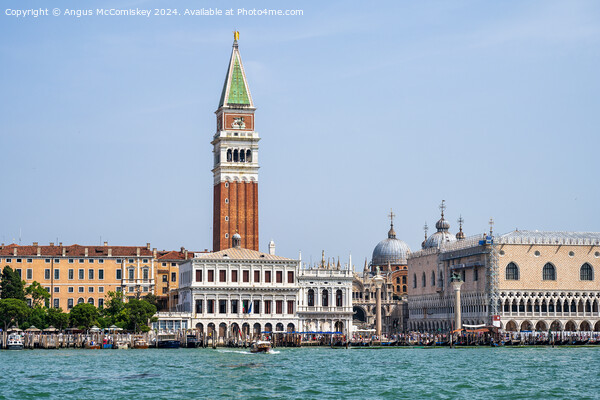 Campanile di San Marco and Palazzo Ducale, Venice Picture Board by Angus McComiskey