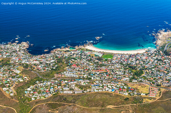 Camps Bay from Table Mountain, Cape Town Picture Board by Angus McComiskey