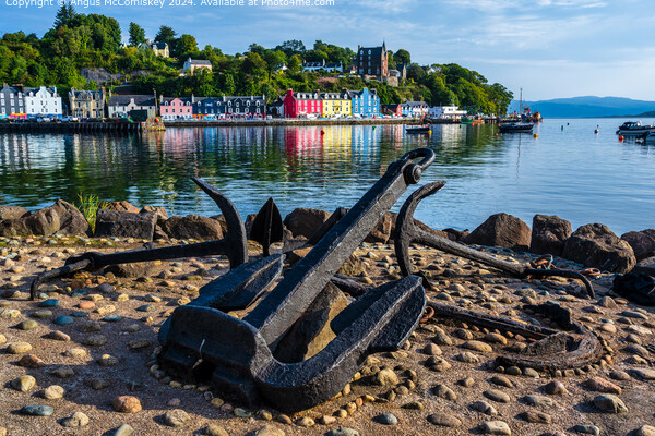 Anchors on quayside at Tobermory, Isle of Mull Picture Board by Angus McComiskey