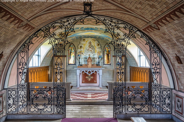 Interior of Italian Chapel, Orkney Isles, Scotland Picture Board by Angus McComiskey