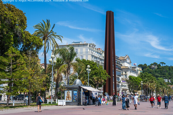 Promenade des Anglais in Nice, French Riviera Picture Board by Angus McComiskey
