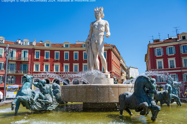 Fontaine du Soleil in Nice, French Riviera Picture Board by Angus McComiskey