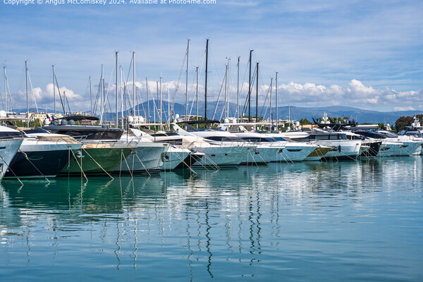 Port Vauban Marina in Antibes, French Riviera Picture Board by Angus McComiskey