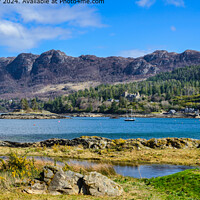 Loch Carron from Plockton Village panorama