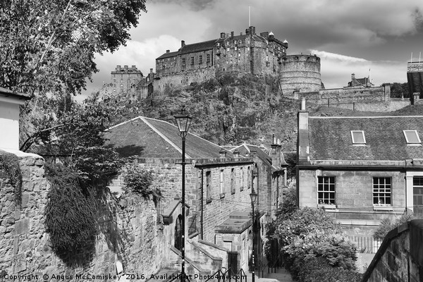 Edinburgh Castle from the Vennel Picture Board by Angus McComiskey