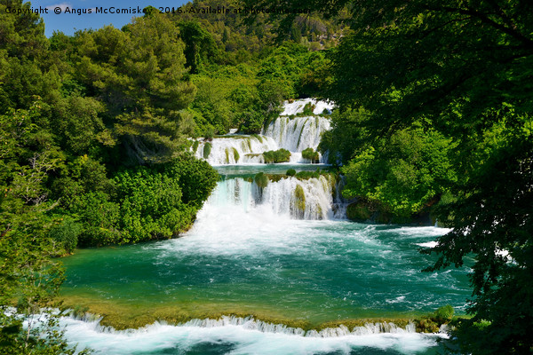 Krka waterfalls Croatia Picture Board by Angus McComiskey