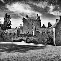 Buy canvas prints of Cawdor Castle mono by Angus McComiskey