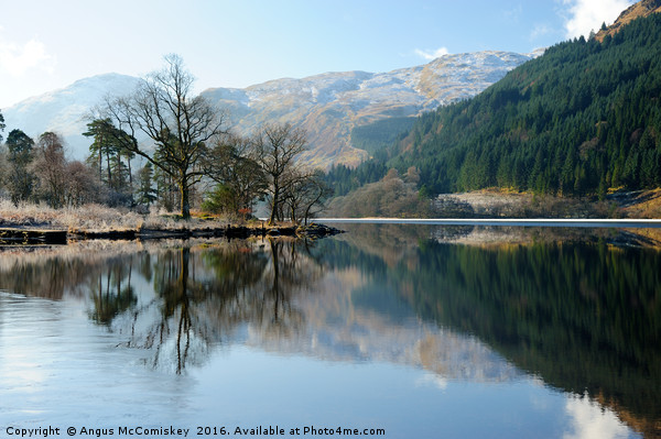 Loch Eck winter reflections Picture Board by Angus McComiskey