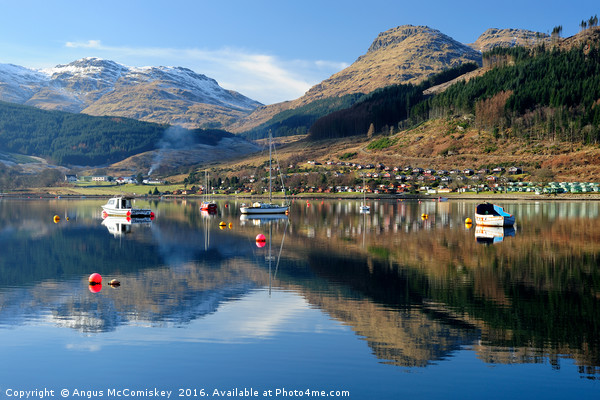 Reflections on Loch Goil Picture Board by Angus McComiskey