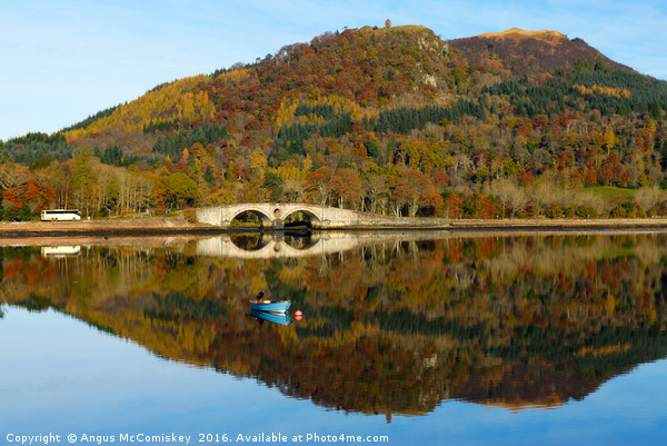 Autumn reflections on Loch Fyne Picture Board by Angus McComiskey