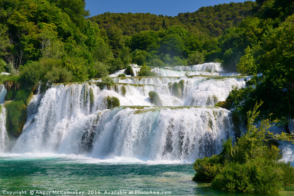 Krka waterfalls Croatia Picture Board by Angus McComiskey