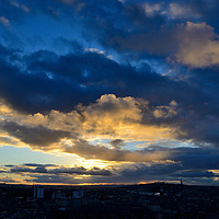 Buy canvas prints of Moody sky over Edinburgh by Angus McComiskey