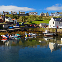 Buy canvas prints of St Abbs harbour by Angus McComiskey