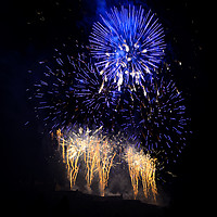 Buy canvas prints of Edinburgh Festival Fireworks by Angus McComiskey