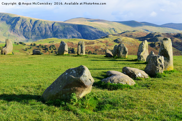 Castlerigg Stone Circle Picture Board by Angus McComiskey