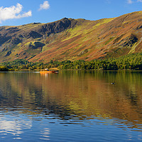 Buy canvas prints of Tourist boat on Derwentwater by Angus McComiskey
