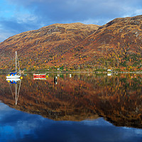 Buy canvas prints of Winter reflections on Loch Etive by Angus McComiskey