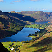 Buy canvas prints of View over Buttermere and Crummock Water by Angus McComiskey