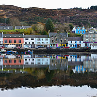 Buy canvas prints of Scottish fishing village of Tarbert in Argyll by Angus McComiskey