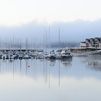 Buy canvas prints of Portavadie Marina at daybreak by Angus McComiskey