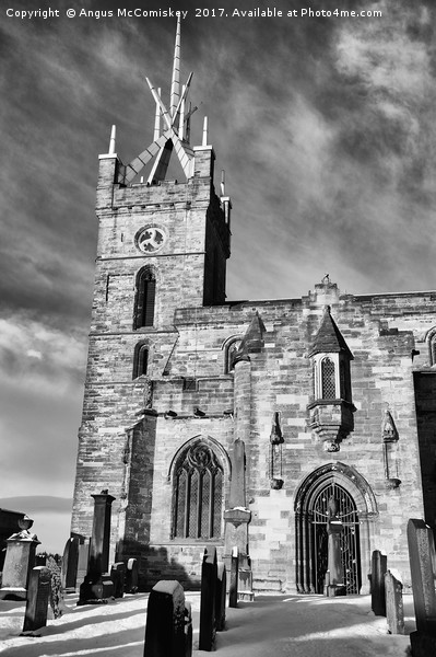 St Michael's Parish Church mono Picture Board by Angus McComiskey
