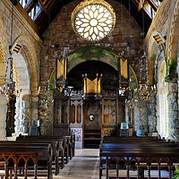 Buy canvas prints of St Conan's Kirk Nave by Angus McComiskey