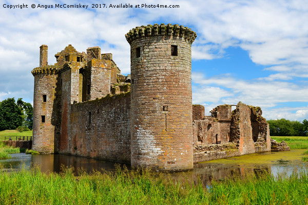 Caerlaverock Castle Picture Board by Angus McComiskey