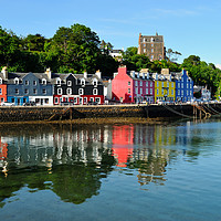 Buy canvas prints of Tobermory waterfront, Isle of Mull by Angus McComiskey