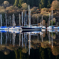 Buy canvas prints of Winter yacht haven on the Crinan Canal by Angus McComiskey
