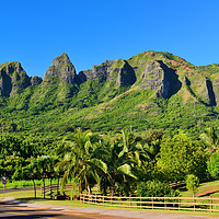 Buy canvas prints of Kalalea Mountains Hawaii by Angus McComiskey