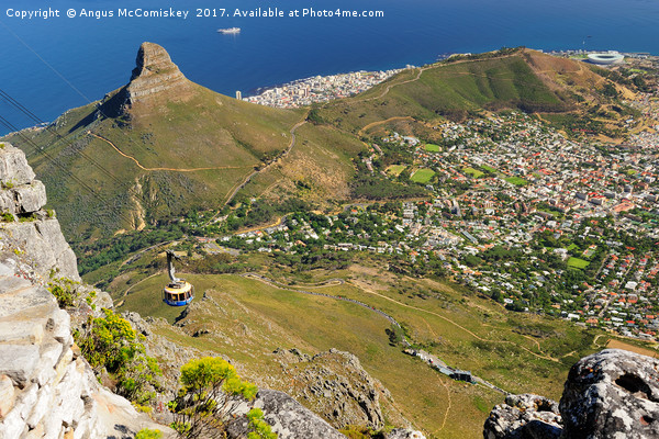 Cape Town from Table Mountain Picture Board by Angus McComiskey