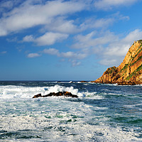 Buy canvas prints of Crashing waves at The Heads at Knysna by Angus McComiskey