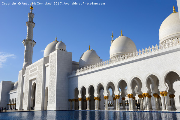 Grand Mosque Abu Dhabi Picture Board by Angus McComiskey