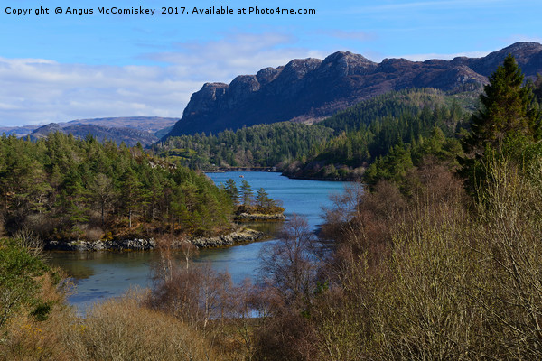 Looking down on Loch Carron from Plockton village Picture Board by Angus McComiskey