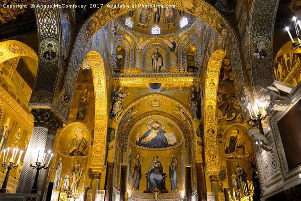 Cappella Palatina in Palermo, Sicily Picture Board by Angus McComiskey