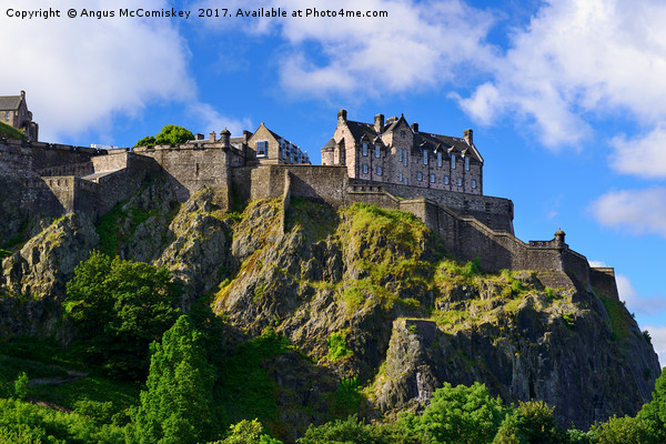 Castle Rock Edinburgh Picture Board by Angus McComiskey