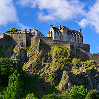 Buy canvas prints of Castle Rock Edinburgh by Angus McComiskey