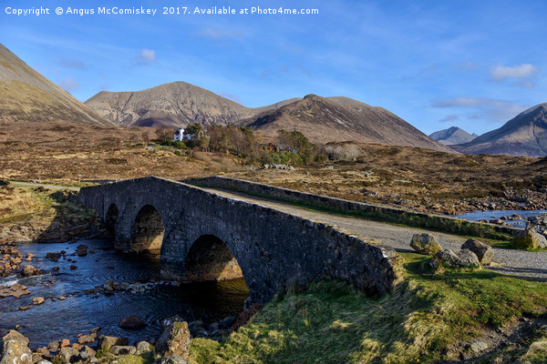 Sligachan Bridge and the Cuillins, Isle of Skye Picture Board by Angus McComiskey