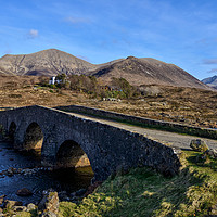 Buy canvas prints of Sligachan Bridge and the Cuillins, Isle of Skye by Angus McComiskey